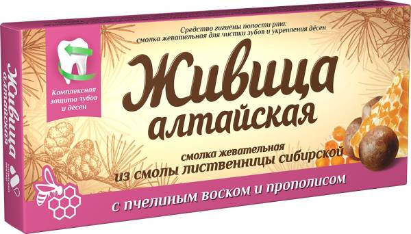 Изображение товара Смолка жевательная Живица Алтайская с пчелиным воском и прополисом Алтайский Нектар 4шт Смолка жевательная Живица Алтайская с пчелиным воском и прополисом Алтайский Нектар 4шт фотография